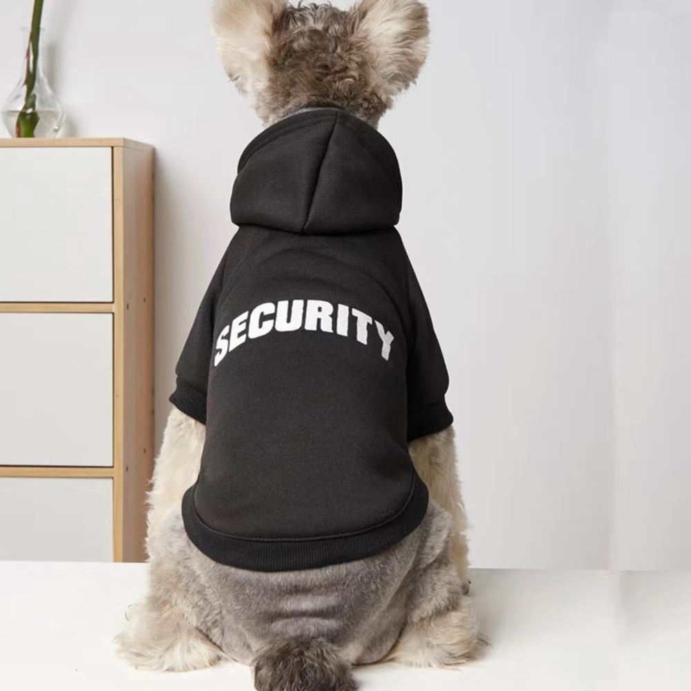 Black Dog Security dog Hoodie